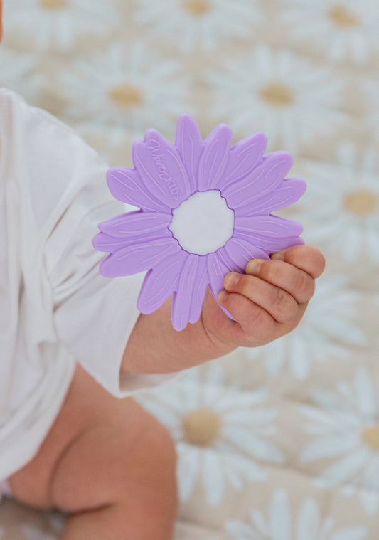 Silicone Teether - Lilac Daisy