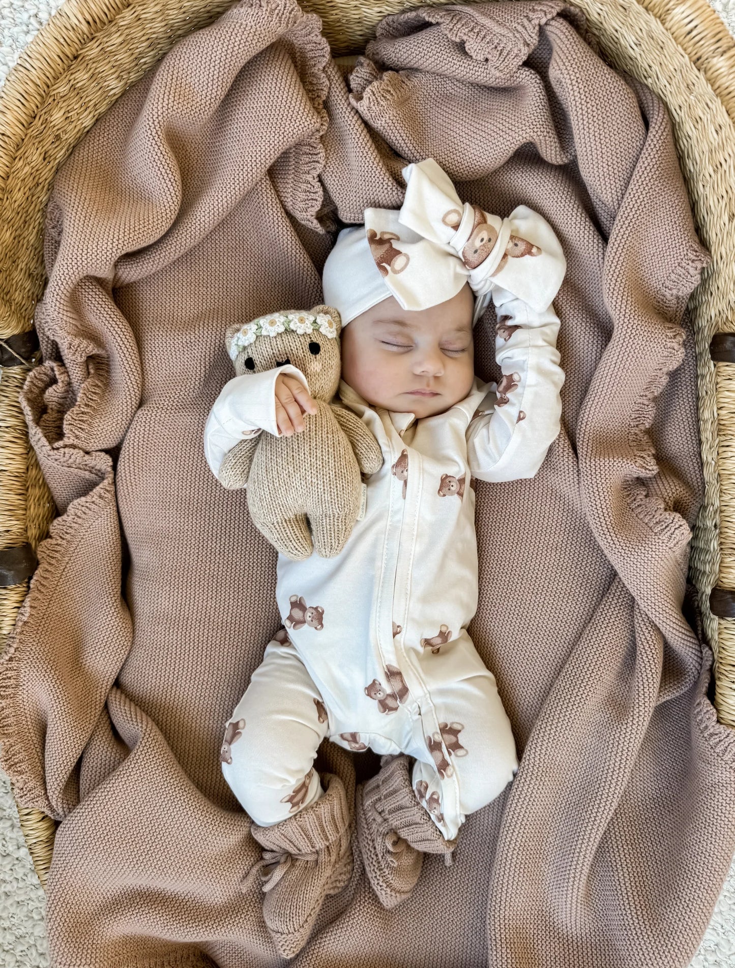 Heirloom Knit Blanket | Teddy