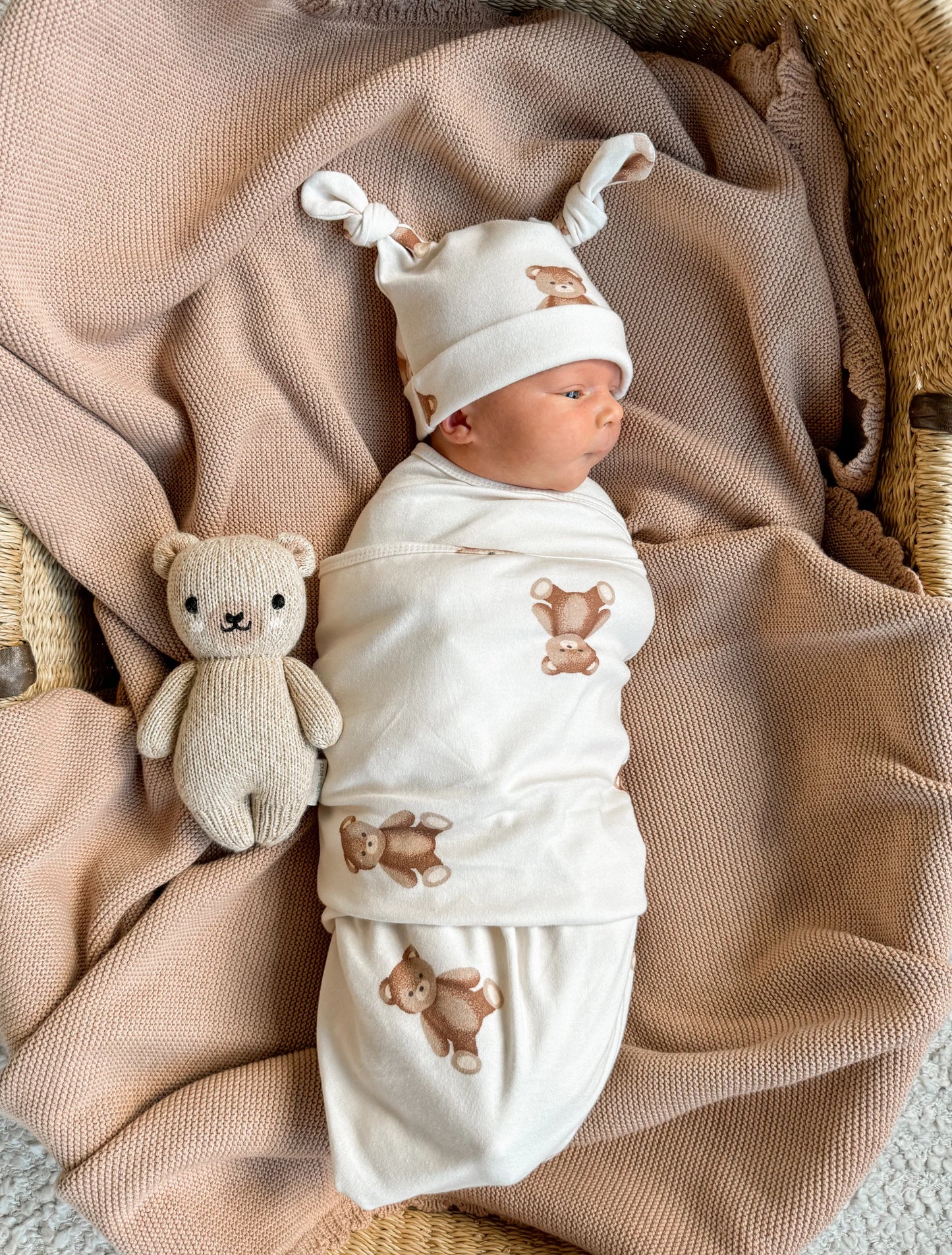 Heirloom Knit Blanket | Teddy