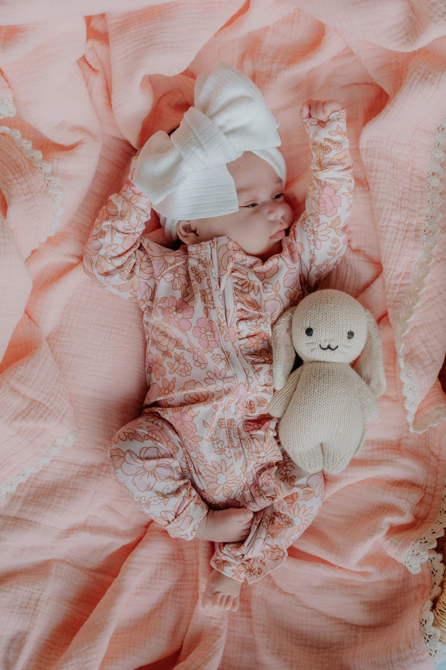 Frill Zip Romper | Blossom