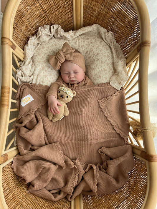 Heirloom Knit Blanket | Teddy