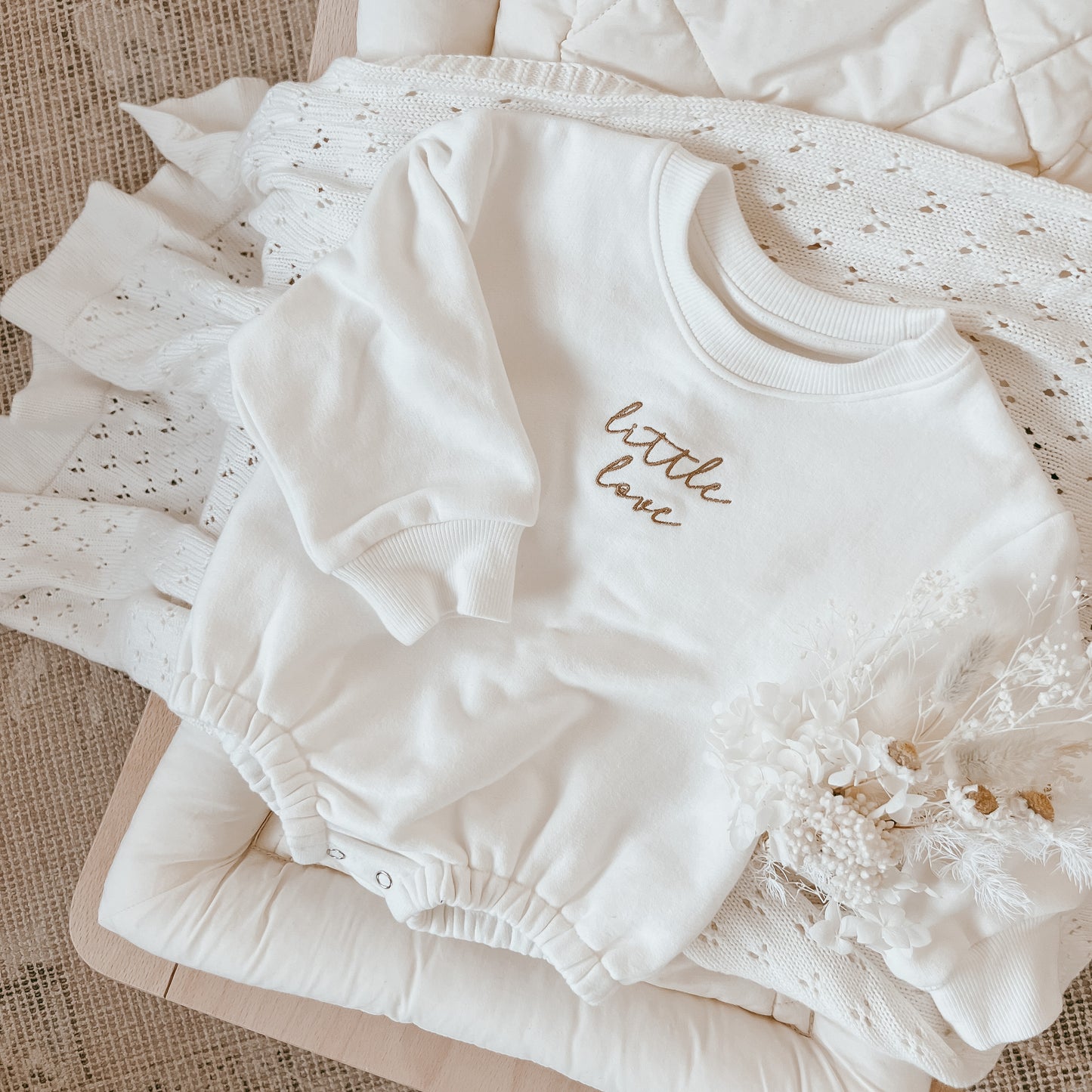 Milk 'Little Love' Long Sleeve Bubble Romper