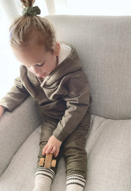 Brushed Olive Hoodie